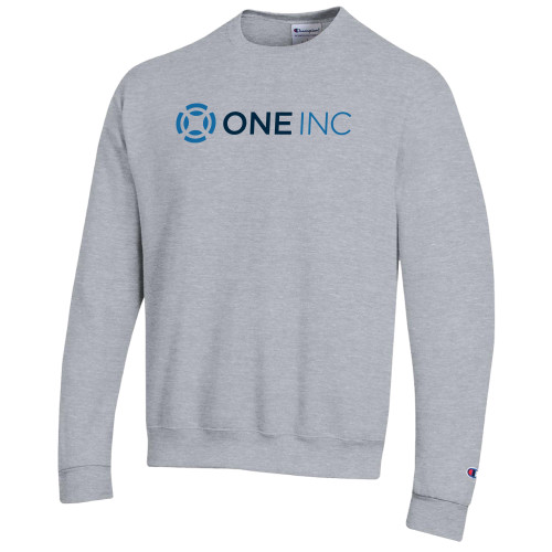  Champion Heather Grey Fleece Crew - ONE INC
