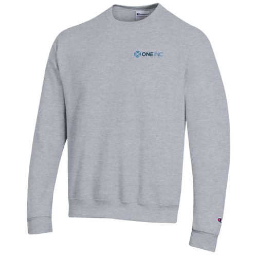  Champion Heather Grey Fleece Crew - ONE INC