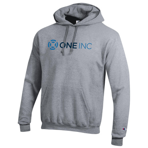  Champion Heather Grey Fleece Hoodie - ONE INC
