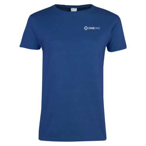  Womens Royal Short Sleeve Tee - ONE INC