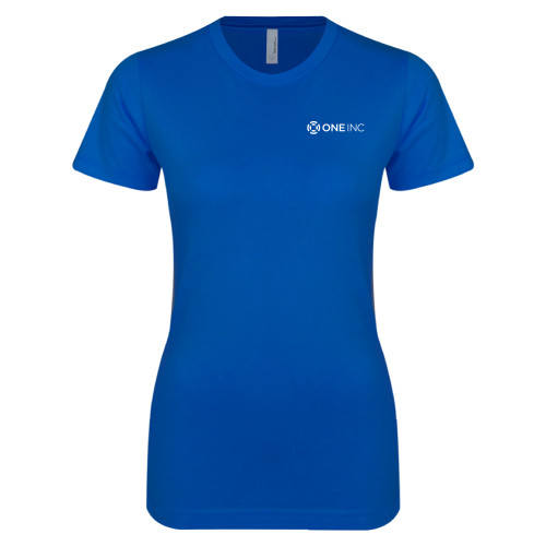  Next Level Womens Royal Boyfriend Tee - ONE INC