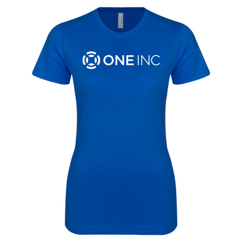  Next Level Womens Royal Boyfriend Tee - ONE INC