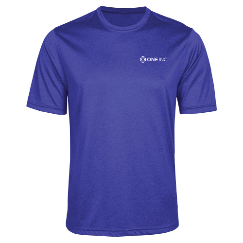 Royal Heather Performance Contender Tee - ONE INC