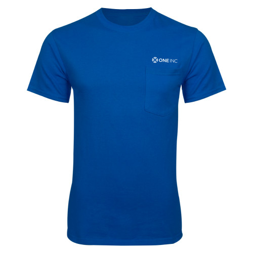  Royal T Shirt w/Pocket - ONE INC