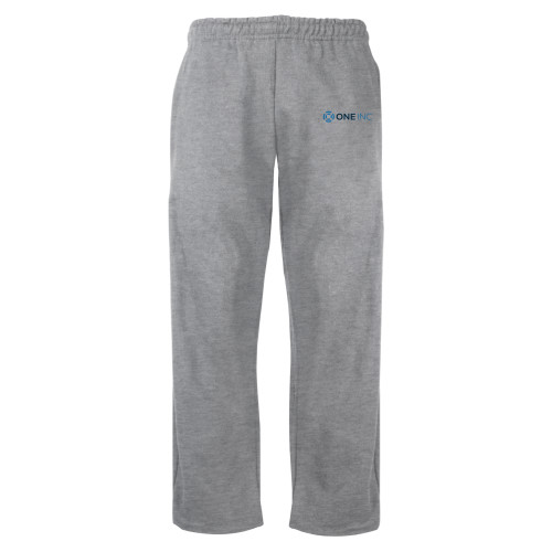  Grey Fleece Open Bottom Pant - ONE INC