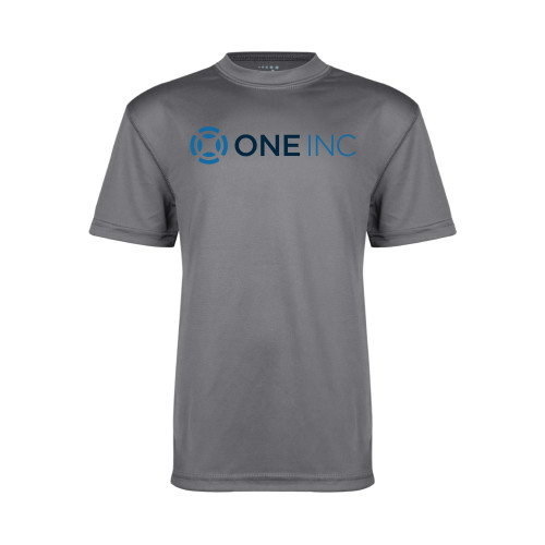  Youth Performance Grey Concrete Tee - ONE INC