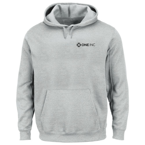  Extended Heather Grey Hoodie - ONE INC - PLUS
