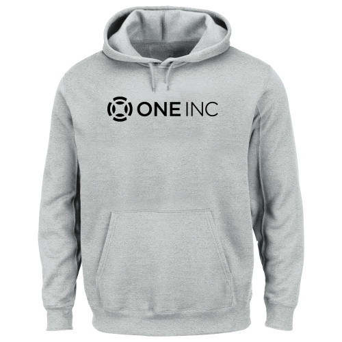  Extended Heather Grey Hoodie - ONE INC - PLUS