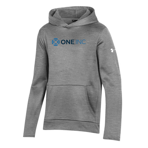  Under Armour Youth Grey Fleece Hoodie - ONE INC