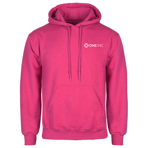  Womens Fuchsia Fleece Hoodie - ONE INC