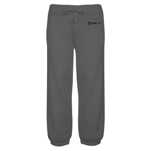  ENZA Womens Dark Heather Banded Fleece Capri - ONE INC