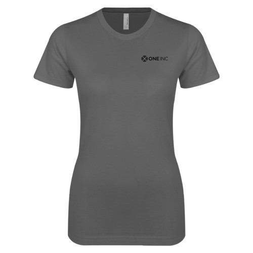  Next Level Womens Charcoal Boyfriend Tee - ONE INC