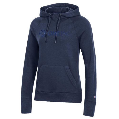  Champion Womens Navy Pull Over Hood - H Dark Blue Glitter