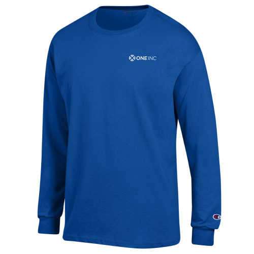 Champion Royal Long Sleeve T Shirt - ONE INC