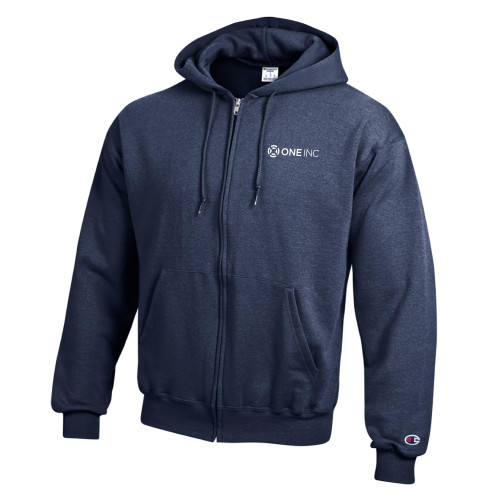  Champion Navy Full Zip Hood - ONE INC