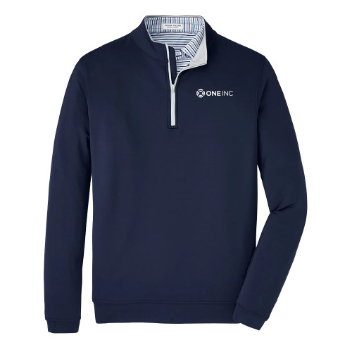  Peter Millar Navy Perth Performance 1/4 Zip - ONE INC