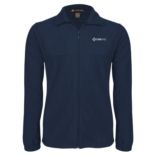  Navy Fleece Full Zip  Jacket - ONE INC