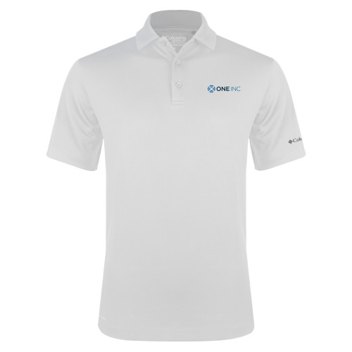  Columbia White Omni Wick Drive Polo - ONE INC