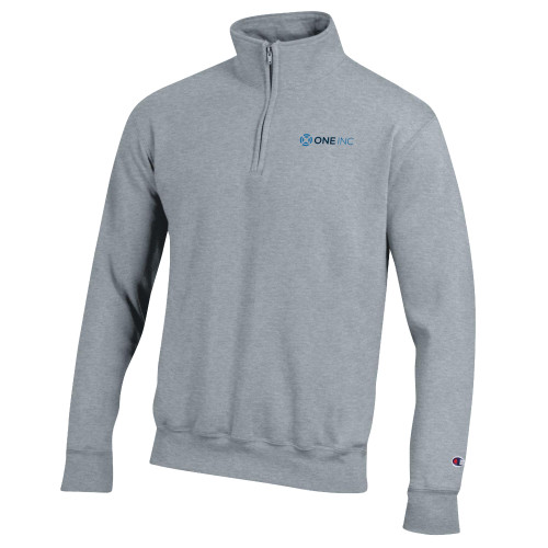  Champion Heather Grey Fleece 1/4 Zip - ONE INC