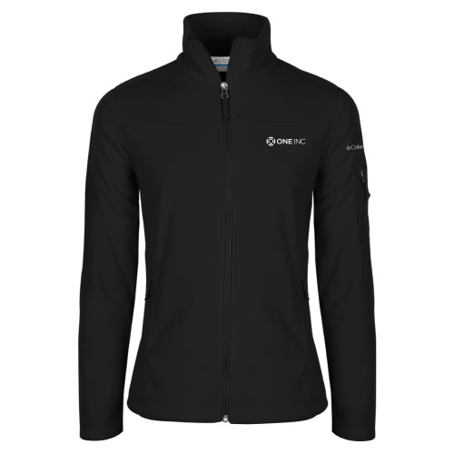  Columbia Womens Full Zip Black Fleece Jacket - ONE INC