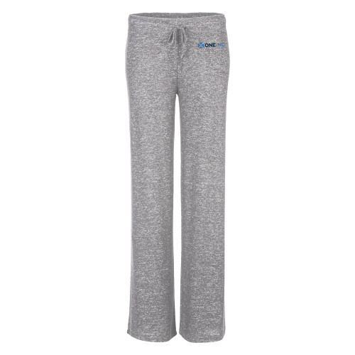  Boxercraft Womens Oxford Grey Heather Cuddle Wide Leg Pant - ONE INC
