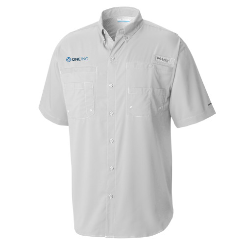  Columbia Cool Grey Tamiami Performance Short Sleeve Shirt - ONE INC