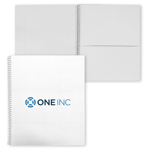  College Spiral Notebook w/Clear Coil - ONE INC