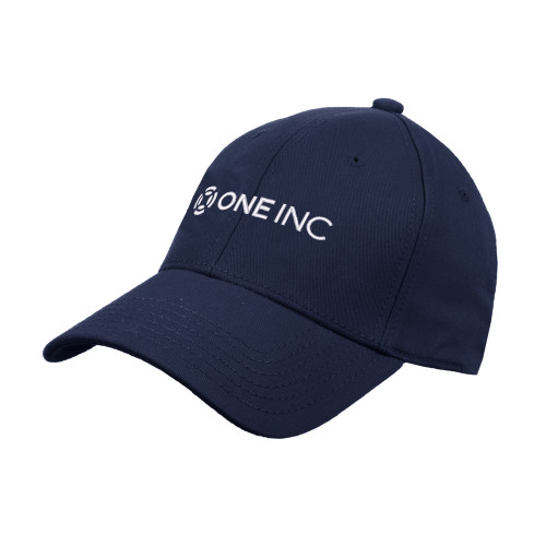  Navy Structured Adjustable Pro Style Hat - ONE INC