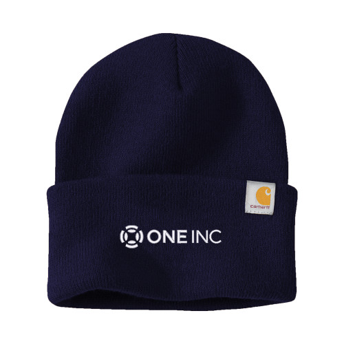  Carhartt Navy Knit Beanie w/Cuff - ONE INC