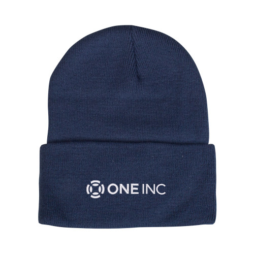  Steel Blue Knit Beanie w/Cuff - ONE INC