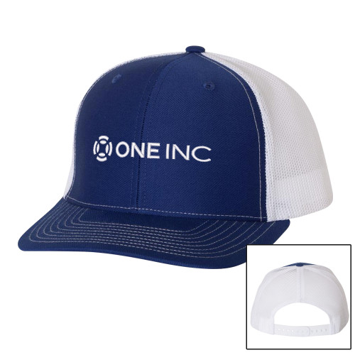  Richardson Royal/White Trucker Hat - ONE INC