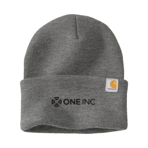  Carhartt Heather Grey Knit Beanie w/Cuff - ONE INC