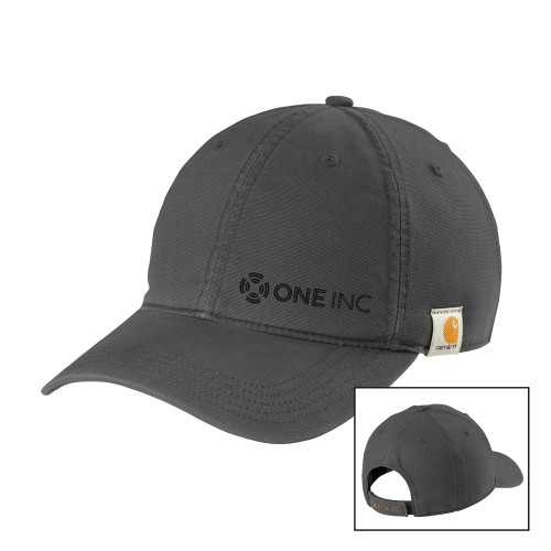 Carhartt Charcoal Cotton Adjustable Canvas Hat - ONE INC