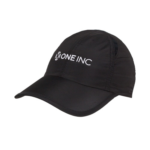  Womens Black Performance Cap - ONE INC