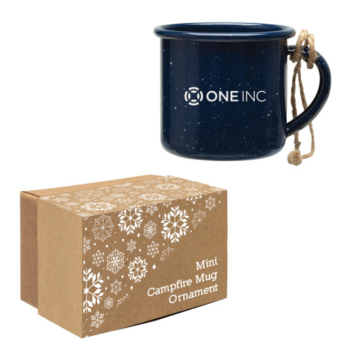  Navy Mini Campfire Mug Ornament - ONE INC Engraved