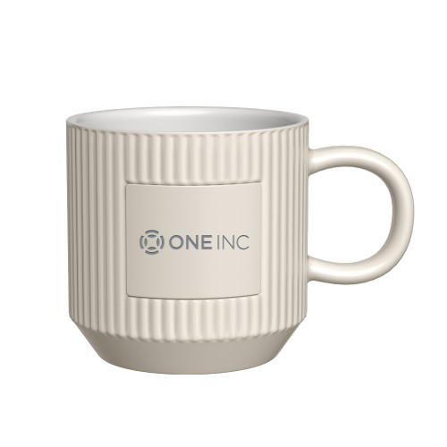  First Light Ivory Ceramic Mug - ONE INC Engraved