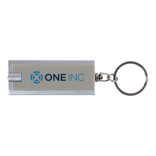  Turbo Silver Flashlight Key Holder - ONE INC