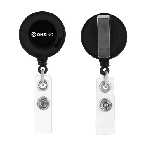  Black Retractable Badge Holder - ONE INC