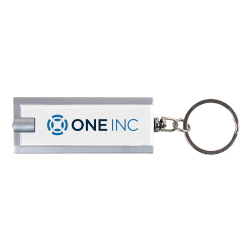  Turbo White Flashlight Key Holder - ONE INC