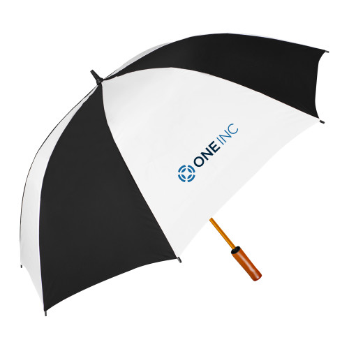  64 Inch Black/White Umbrella - ONE INC