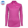 Thumbnail image for  Syntrel Womens Raspberry Interlock 1/4 Zip