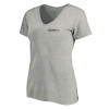 Thumbnail image for  Womens Plus Heather Grey V Neck T Shirt