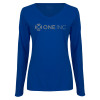Thumbnail image for  Womens Royal Long Sleeve V Neck Tee 