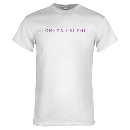 White T Shirt-Omega Psi Phi