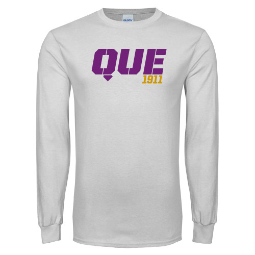 White Long Sleeve T Shirt-QUE 1911