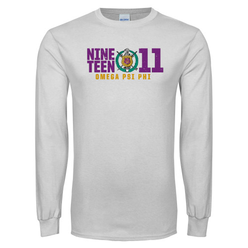 White Long Sleeve T Shirt-Nineteen 11