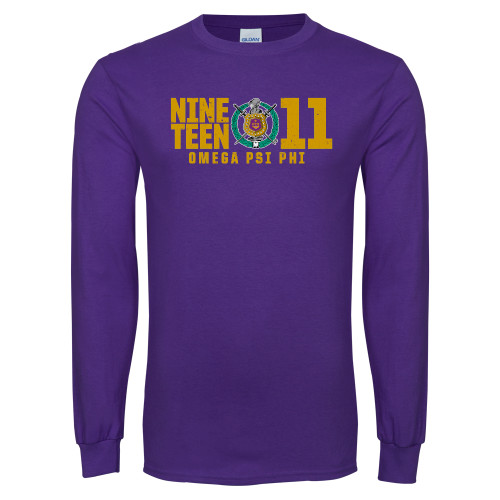 Purple Long Sleeve T Shirt-Nineteen 11