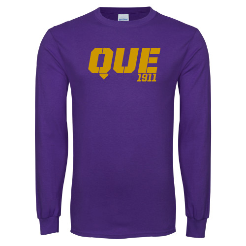 Purple Long Sleeve T Shirt-QUE 1911