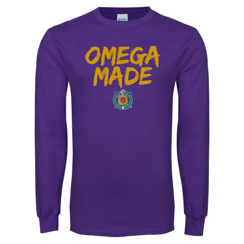 Purple Long Sleeve T Shirt-Omega Made