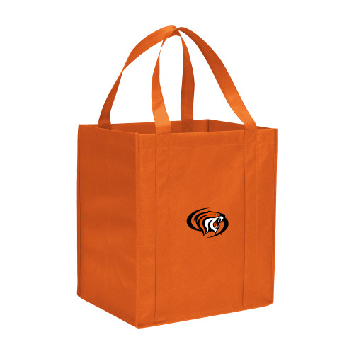  Non Woven Orange Grocery Tote - Pacific Powercat Primary Mark